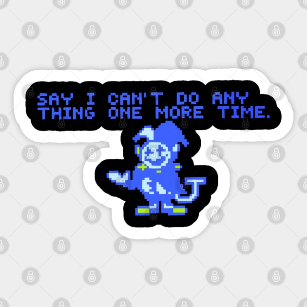 Jevil - Deltarune Sticker by KnockDown